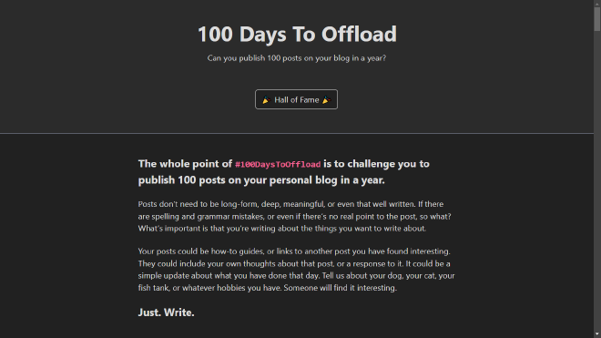 100 days to offload