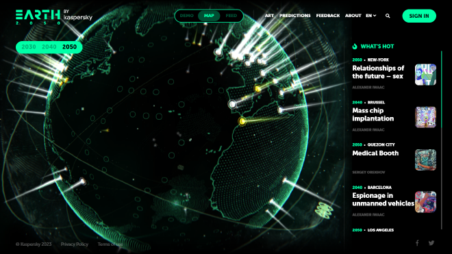 Homepage 2050.earth