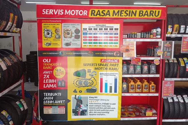 Service motor rasa mesin baru