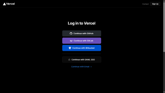 Login Vercel